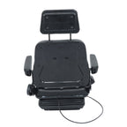 Forklift Tractor Seat Suspension Adjustable Backrest Armrest Safety Belt