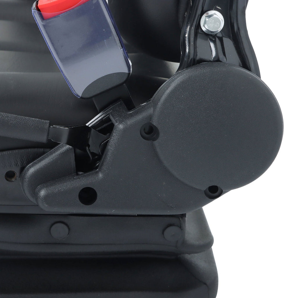 Forklift Tractor Seat Suspension Adjustable Backrest Armrest Safety Belt