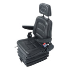 Forklift Tractor Seat Suspension Adjustable Backrest Armrest Safety Belt