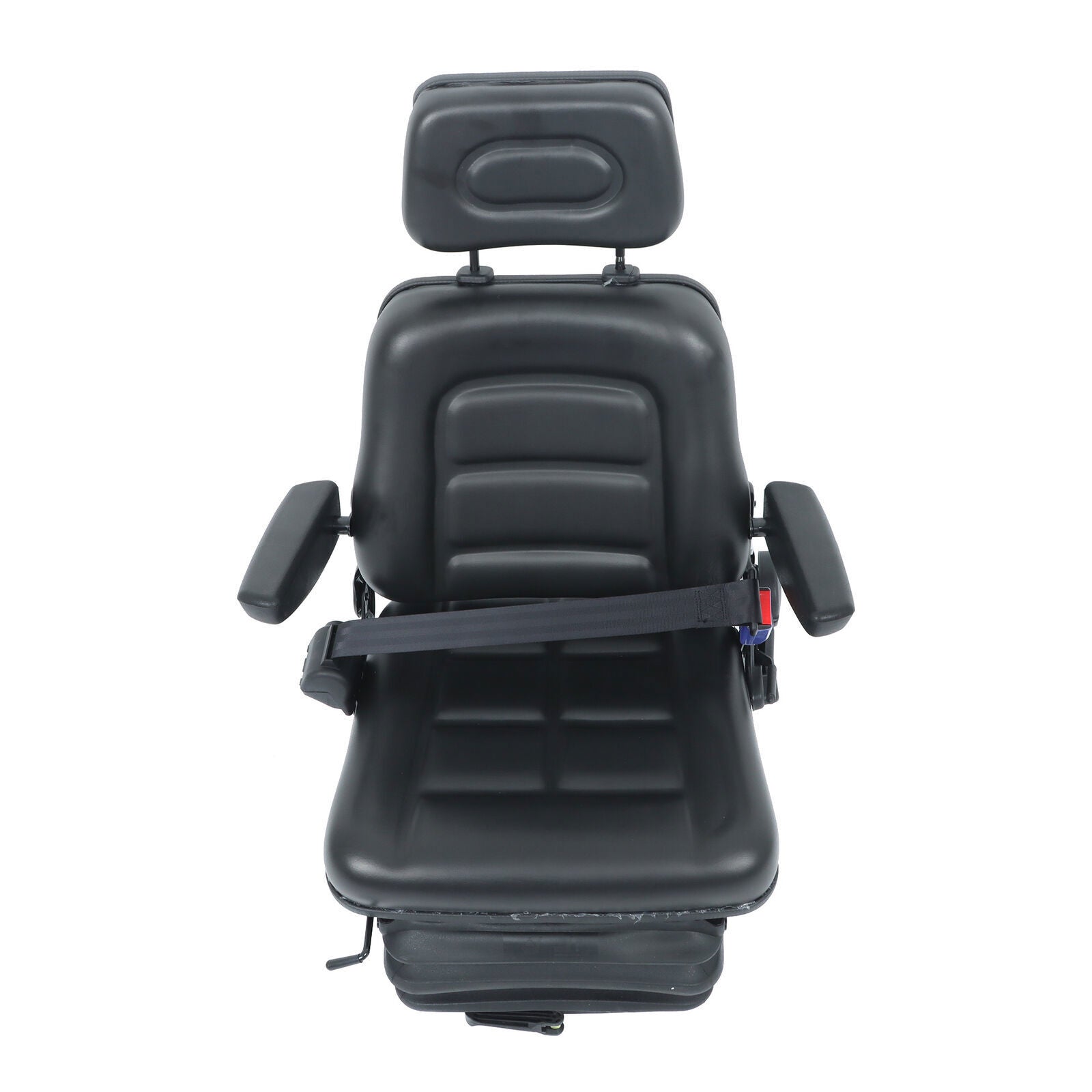 Forklift Tractor Seat Suspension Adjustable Backrest Armrest Safety Belt