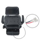 Forklift Tractor Seat Suspension Adjustable Backrest Armrest Safety Belt