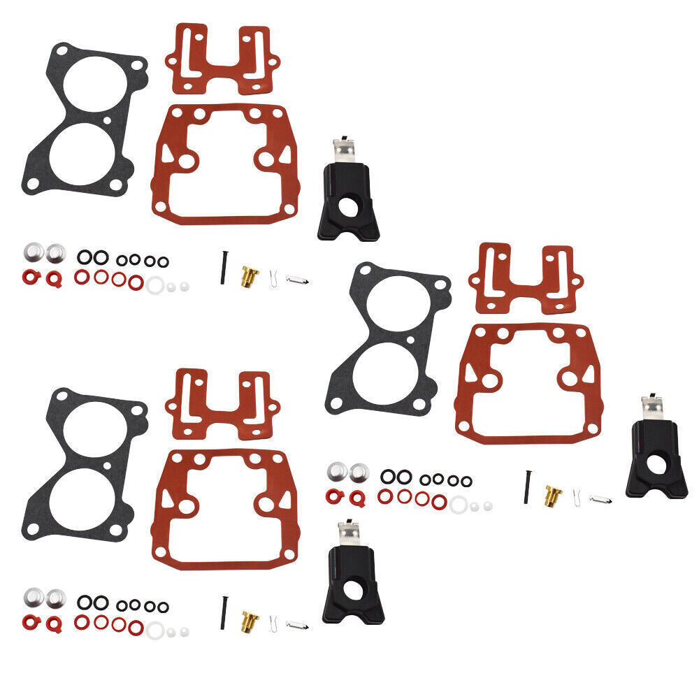 3 For Johnson Evinrude Carburetor Carb Kit V4 V6 85 - 235 HP Crossflow 439076