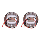2X White Round Marine Boat LED Stern Lights Cabin Deck Courtesy Light Waterproof