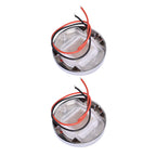 2X White Round Marine Boat LED Stern Lights Cabin Deck Courtesy Light Waterproof