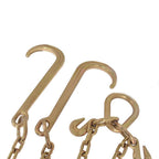G70 V-Chain Large J-Hooks Flatbed Tow 5/16" X 2' Truck Rollback Wrecker Carrier