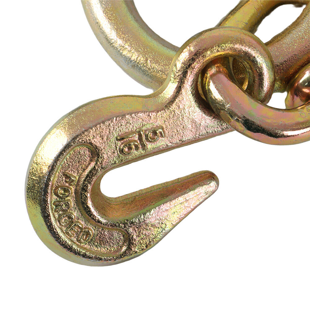 G70 V-Chain Large J-Hooks Flatbed Tow 5/16" X 2' Truck Rollback Wrecker Carrier