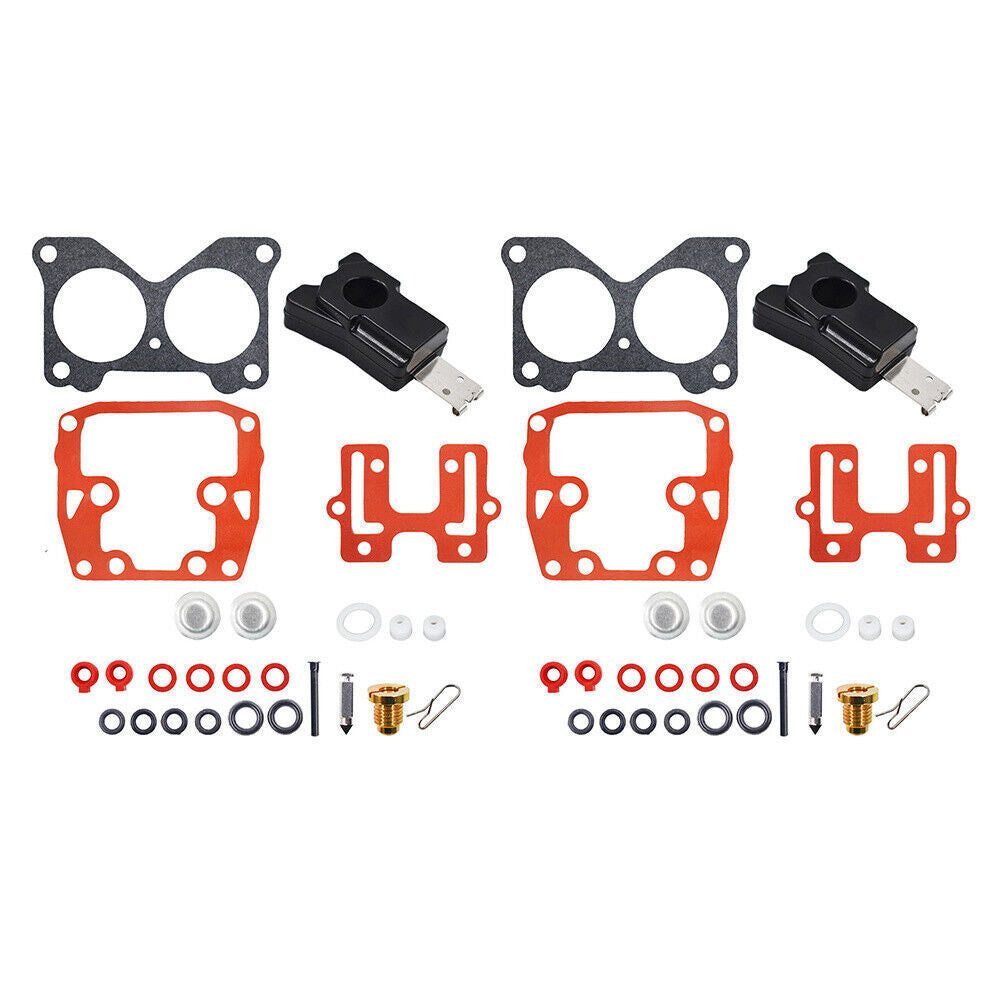 2 Carburetor Rebuild Kit for Johnson Evinrude V-6 Crossflow 200 HP 1976-1983