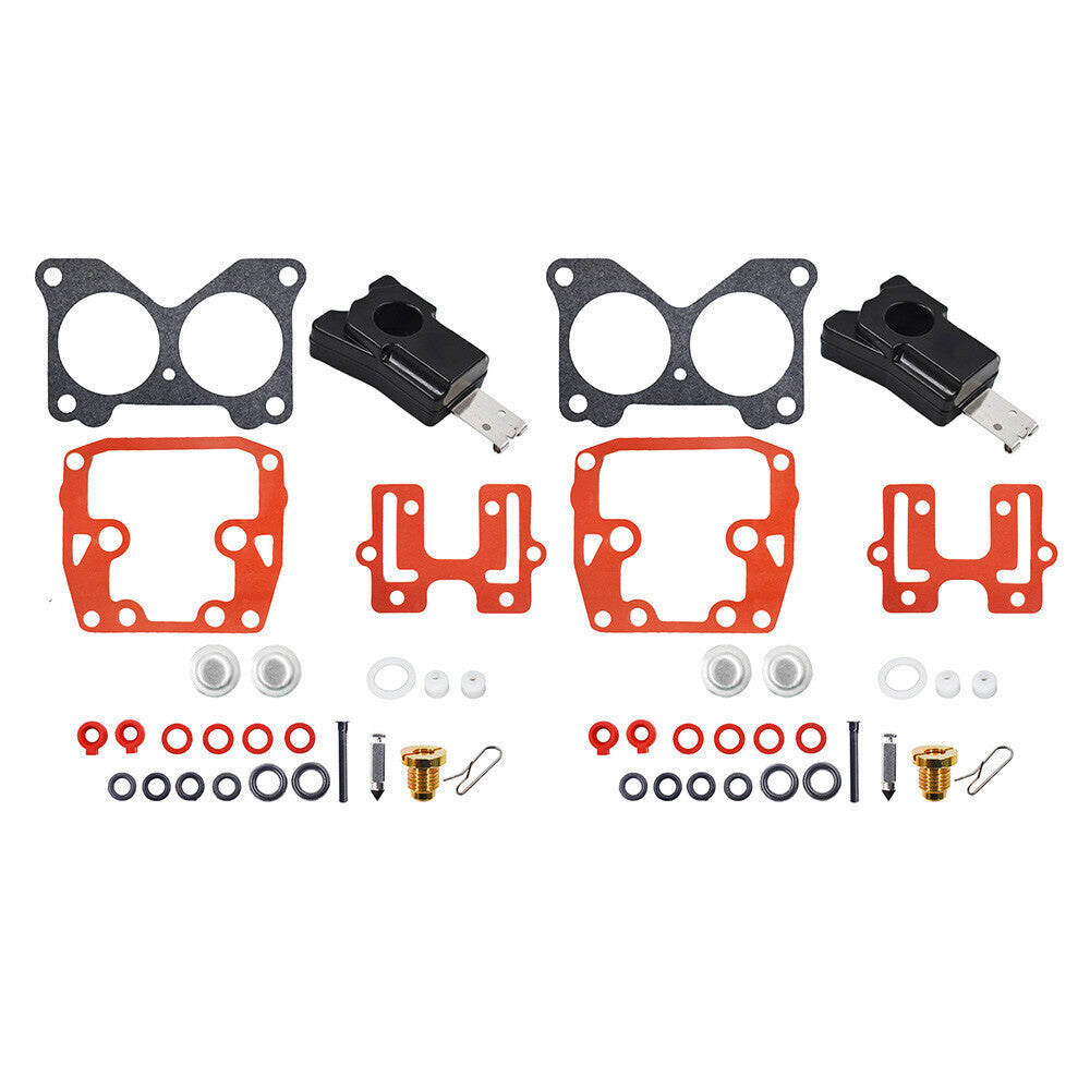 2 Carburetor Rebuild Kit for Johnson Evinrude V-6 Crossflow 200 HP 1976-1983