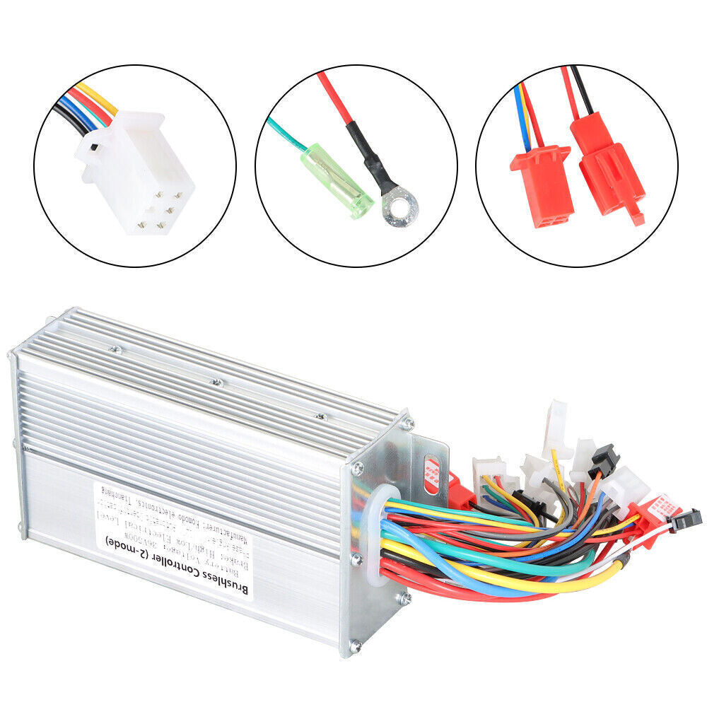 For Electric Bicycle Scooter Electric Bike Brushless Motor Controller 36V 500W