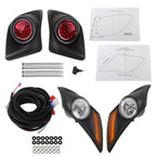 Set For Yamaha Drive2 Golf Cart LED Headlight Taillight Light Kit 2017-Up
