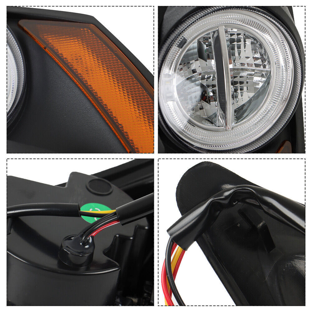 Set For Yamaha Drive2 Golf Cart LED Headlight Taillight Light Kit 2017-Up