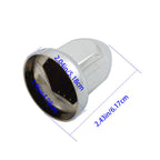 Chrome Semi Truck 33mm Push-on Bullet Flanged Lug Nut Covers ABS Plastic 40 Pack