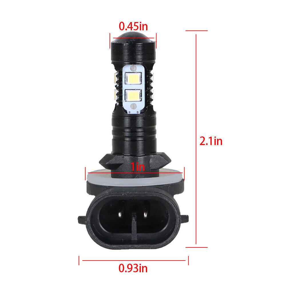 For EZ-Go Freedom TXT Shuttle RXV Headlights Golf Cart 100W LED Light Bulbs
