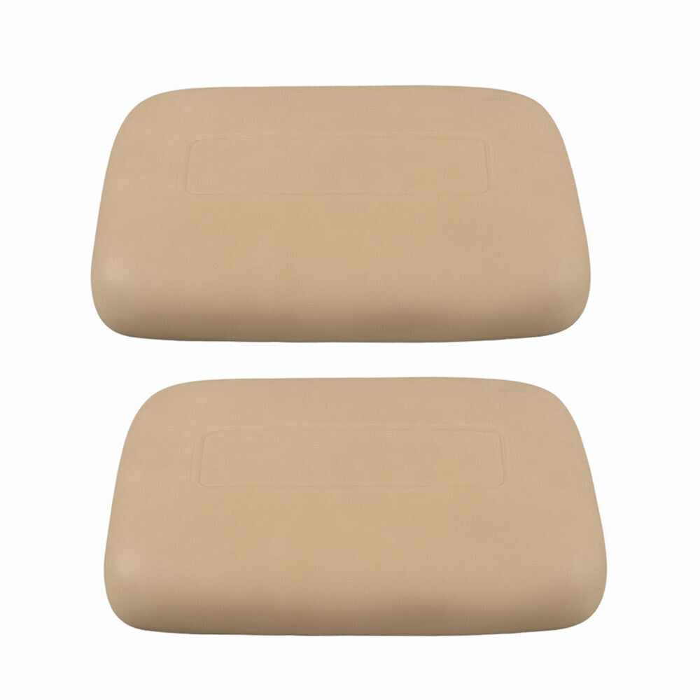 2 PCS Buff Seat Back Assembly Fits For Club Car DS Leathers Golf Cart 1979-1999