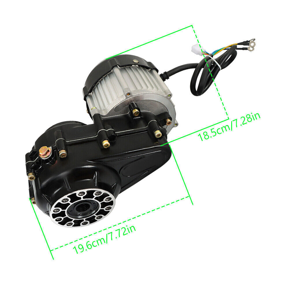 48V 500W Electric Differential Brushless Motor for Lawn Mower Tricycle Golf Cart