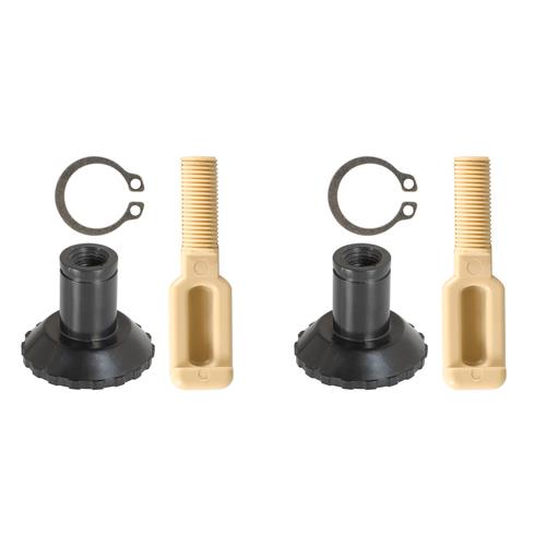 2× For Johnson Evinrude OMC Idle Adjustment Knob Screw & Retainer Clip 1974-1985