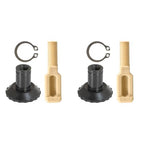 2× For Johnson Evinrude OMC Idle Adjustment Knob Screw & Retainer Clip 1974-1985