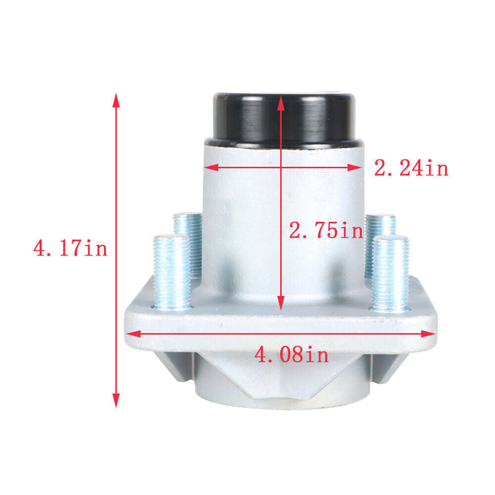 2x Front Wheel Hub Assembly Golf Cart For EZGO RXV Gas & Electric 609603 2008+