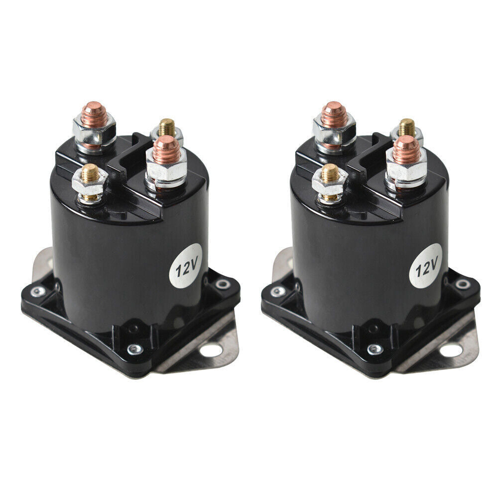 (2) 12V Solenoid Switch 1013609 For Club Car DS, Precedent Gas Golf Cart 1984-Up