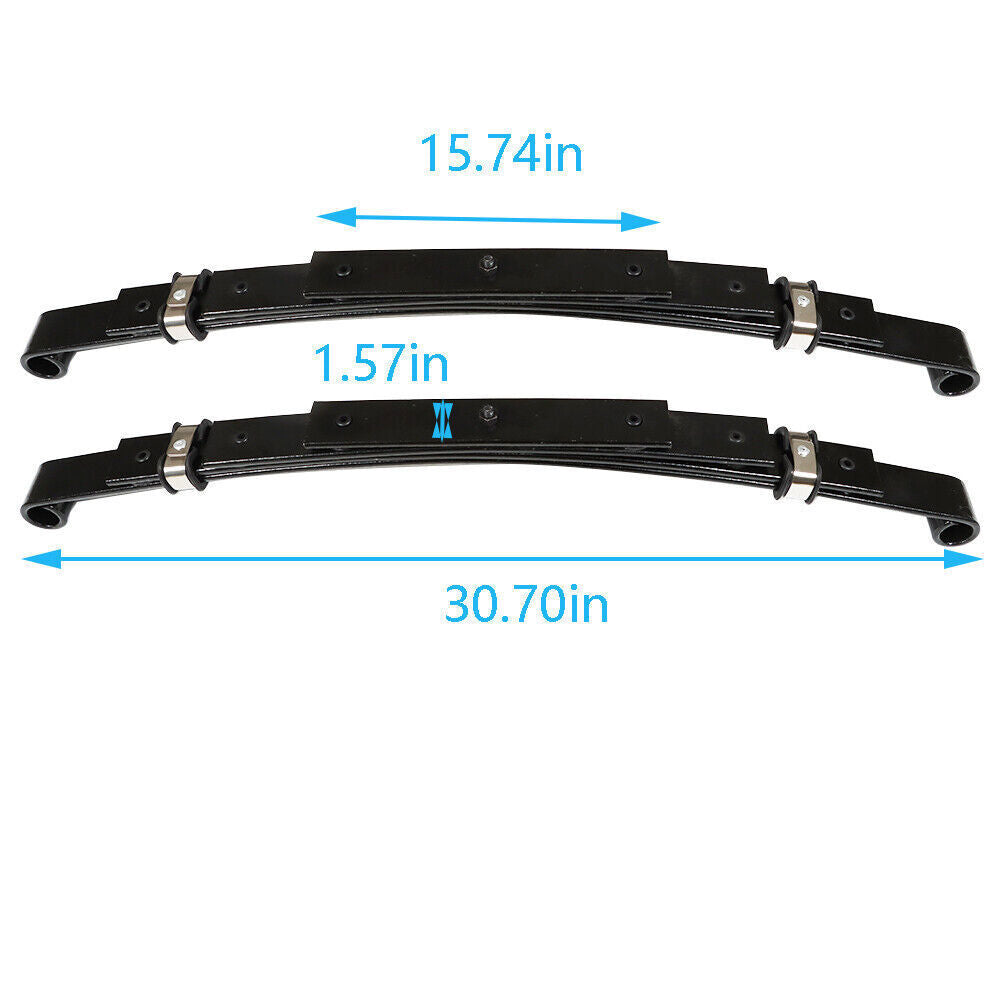 Set of 2 Heavy Duty Rear 4 Leaf Springs for EZGO TXT 1995-2013 Golf Cart