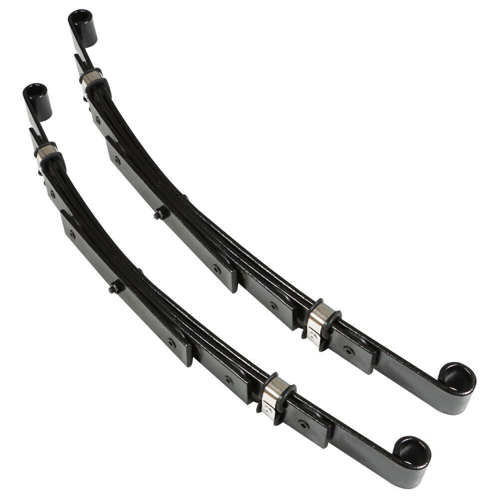 Set of 2 Heavy Duty Rear 4 Leaf Springs for EZGO TXT 1995-2013 Golf Cart