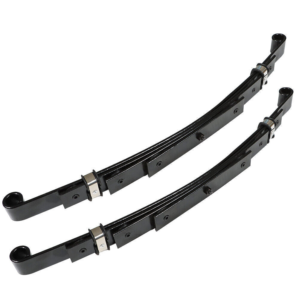 Set of 2 Heavy Duty Rear 4 Leaf Springs for EZGO TXT 1995-2013 Golf Cart
