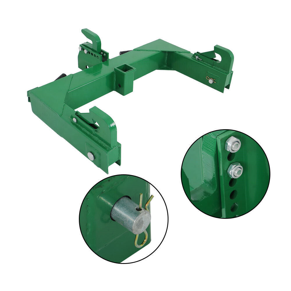 Tractors 3 Point Quick Hitch For Cat 1 & 2 W/ 2" Receiver Hitch 3000 LB Steel