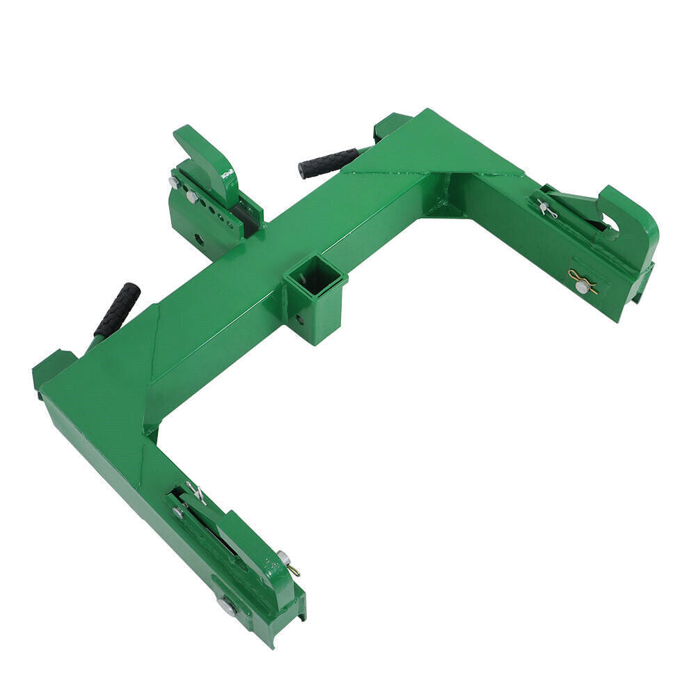 Tractors 3 Point Quick Hitch For Cat 1 & 2 W/ 2" Receiver Hitch 3000 LB Steel