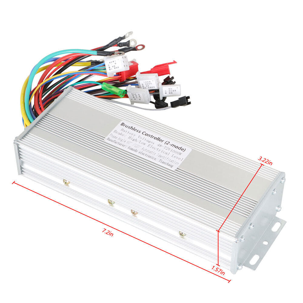 48-72V 1000W DC Motor Speed Controller Electric Bicycle E-bike Scooter Brushless