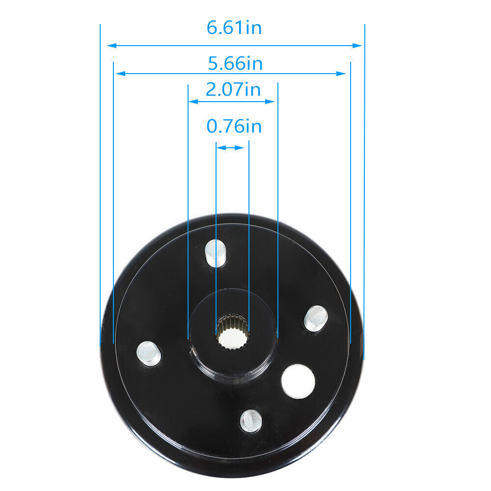 2 Rear Wheel Brake Hub Drum 17082-G2 For EZGO TXT Golf Cart G&E 2 Cycle 1982-93