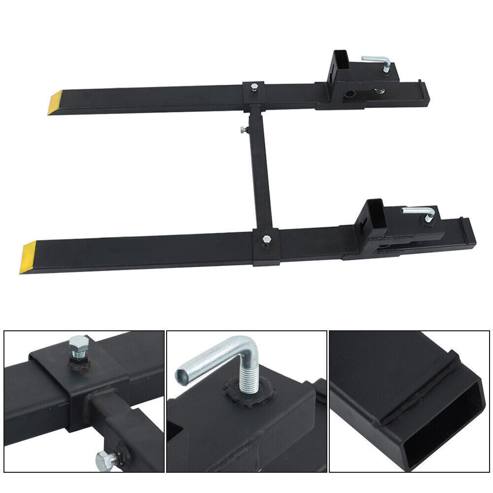 4000Lbs 60'' Tractor Pallet Forks Clamp on Skid Steer Loader Bucket Quick Attach