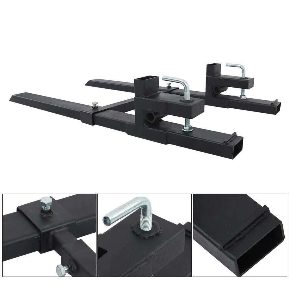 4000Lbs 60'' Tractor Pallet Forks Clamp on Skid Steer Loader Bucket Quick Attach