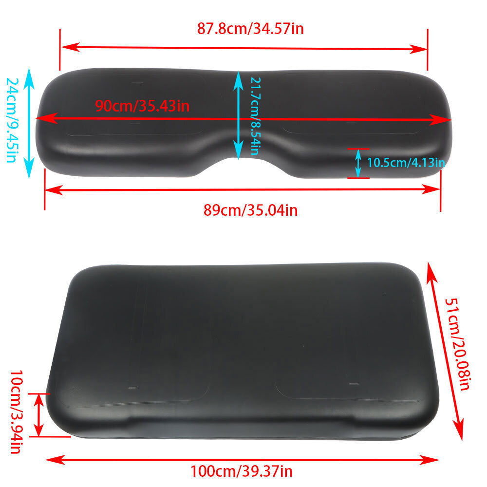 Golf Cart Front Seat Bottom + Lean Back Cushion For EZGO Medalist TXT 1994-2013