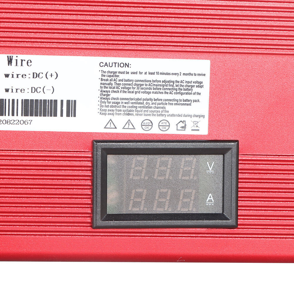36V 12A Golf Carts "D" Style Plug Battery Charger For E-Z-Go Club Car 1996-2009