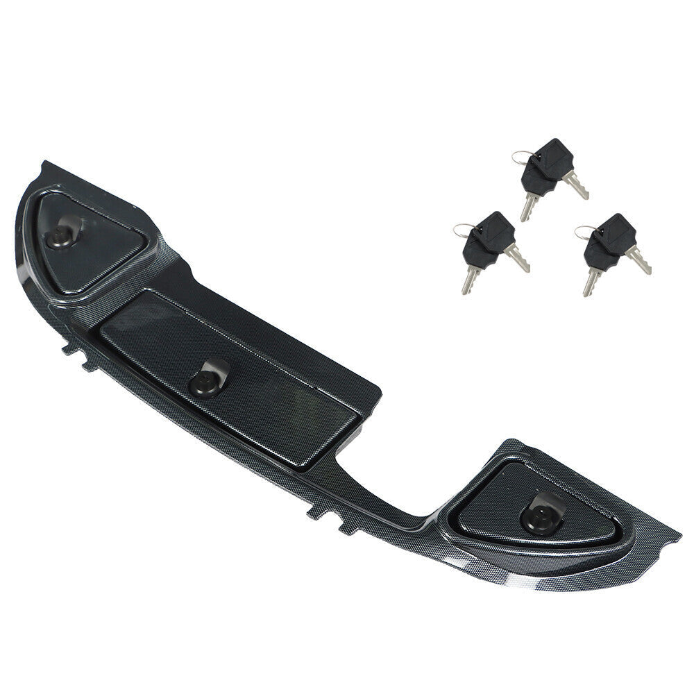 For Club Car Precedent 2008.5+ Carbon Fiber Dash With Locking Doors Golf Cart