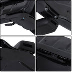 Adjustable Backrest Lawn Mower Tractor Seat Forklift Excavator Seat w/ Armrests