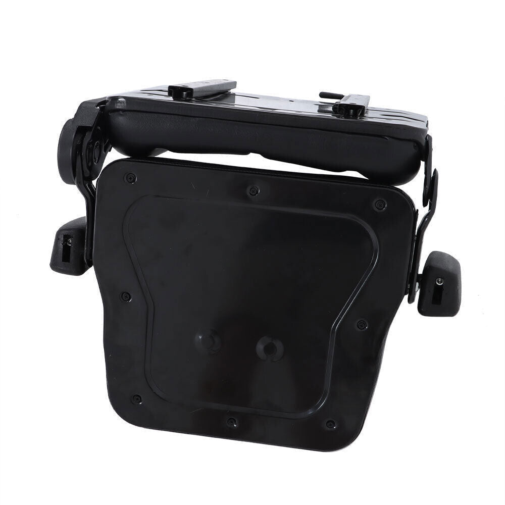 Adjustable Backrest Lawn Mower Tractor Seat Forklift Excavator Seat w/ Armrests