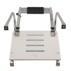 3 Step Stainless Steel Telescoping Boat Ladder With Platform 2 Handrails