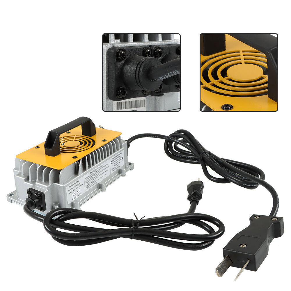 36V 18A Golf Cart Battery Charger IP67 For Club Car/Yamaha/E-Z-Go 2-Pin Plug