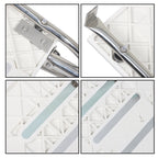 Telescoping Boat Ladder Stainless Steel 3 Step With Platform 2 Handrails