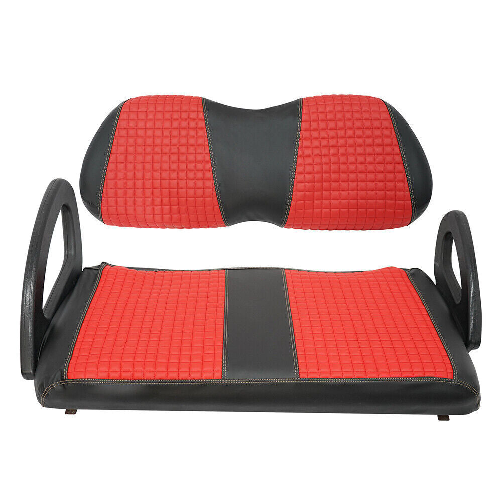 Golf Carts Red Front and Rear Seat Covers Fits For Club Car Precedent 2004-Up