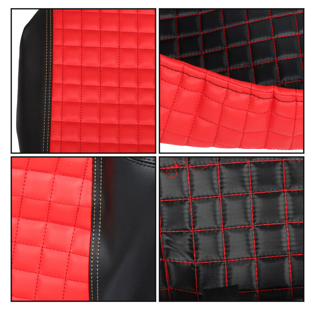 Golf Carts Red Front and Rear Seat Covers Fits For Club Car Precedent 2004-Up