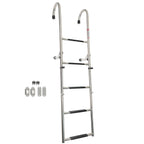 Stainless Steel Folding Ladder Telescoping 400 lb. Limit 2 Step+3 Step