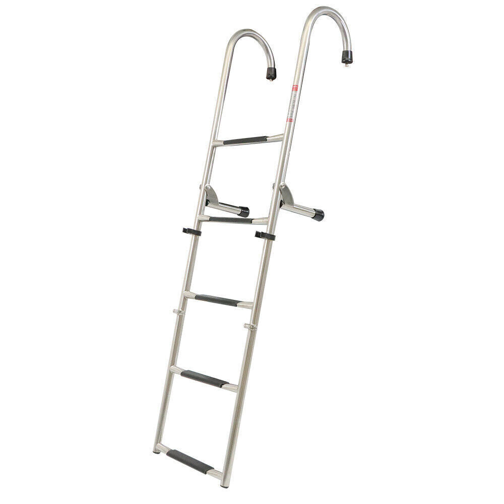 Stainless Steel Folding Ladder Telescoping 400 lb. Limit 2 Step+3 Step