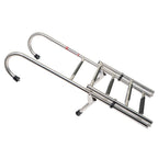 Stainless Steel Folding Ladder Telescoping 400 lb. Limit 2 Step+3 Step