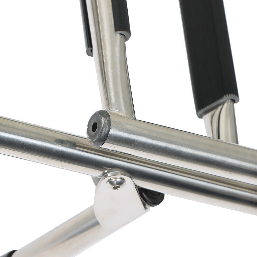 Stainless Steel Folding Ladder Telescoping 400 lb. Limit 2 Step+3 Step
