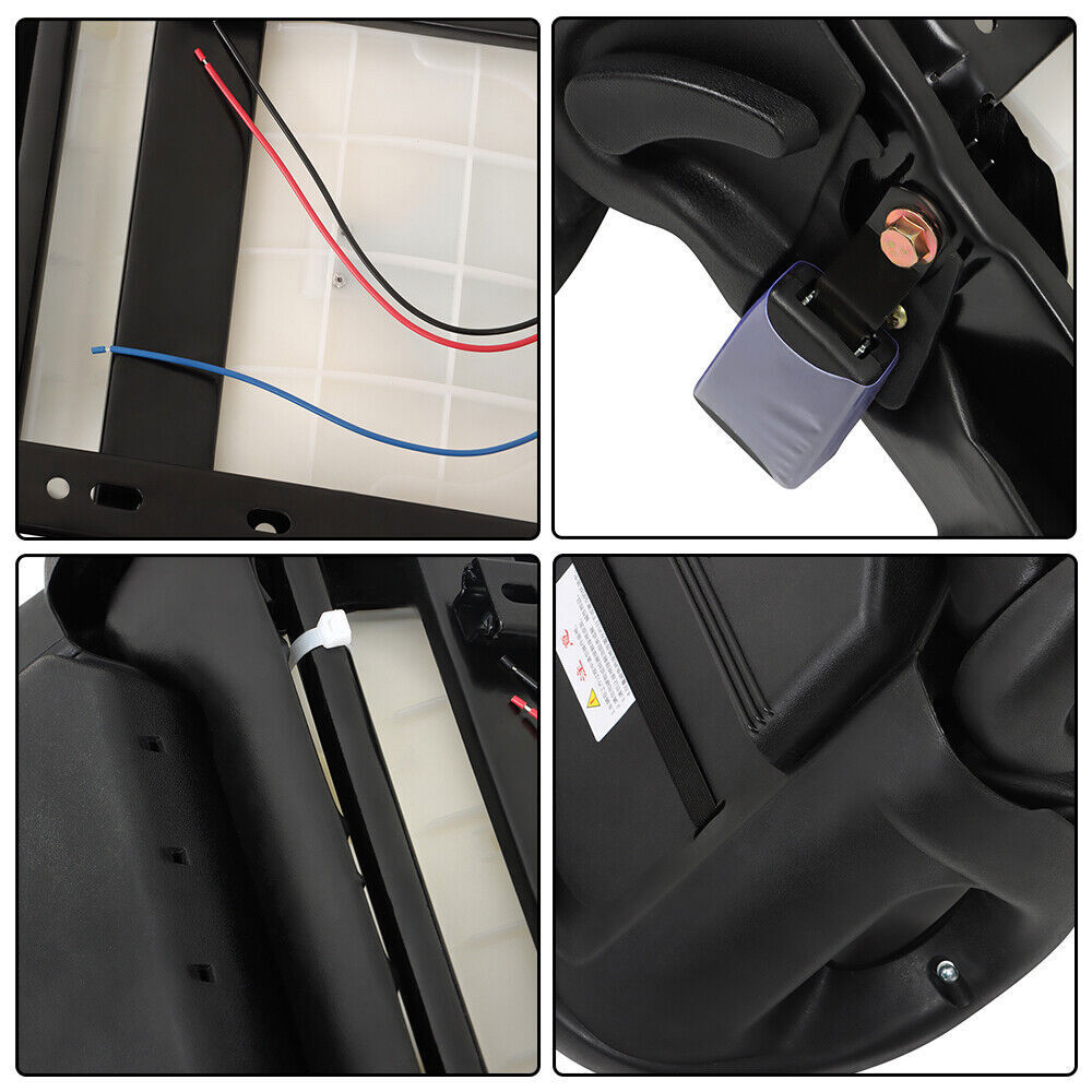 FOR TOYOTA FORKLIFT SEAT WITH SEATBELT & SWITCH w/ Adjustable Backrest