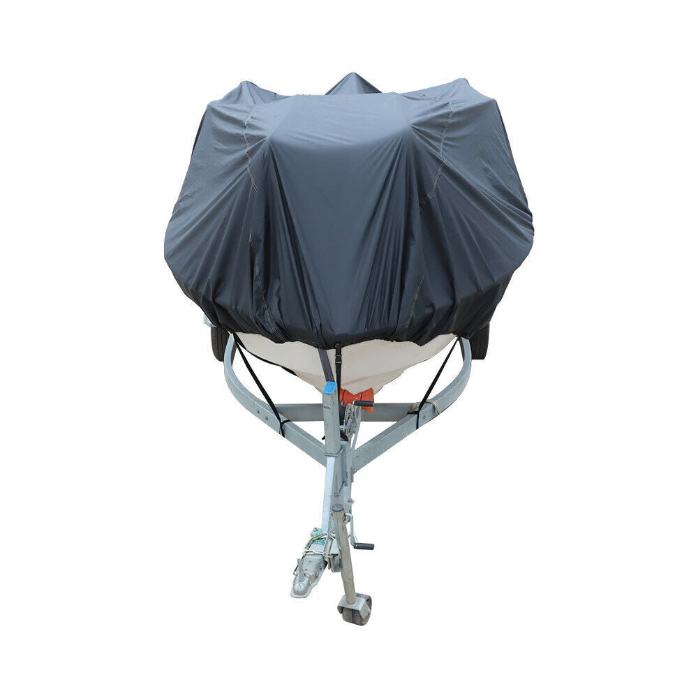 V-Hull Runabouts Boat Cover 17-19FT Marine Grade Trailerable Waterproof 600D