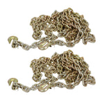 US 2 Pack 3/8" 20' G70 Tow Chain Tie Down Binder With Grade 70 Hooks