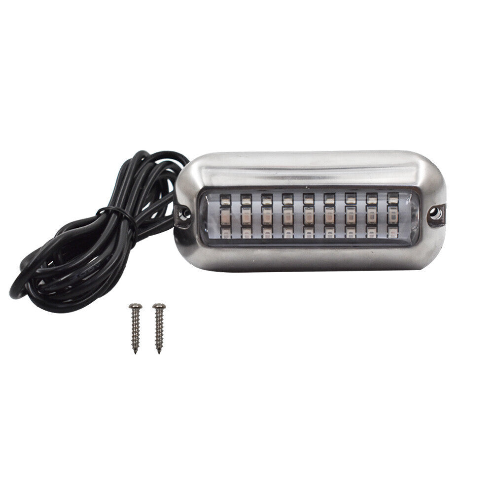 For 3.5" Marine/Boat 27 Blue LED 50W Underwater Pontoon Boat Transom Lights